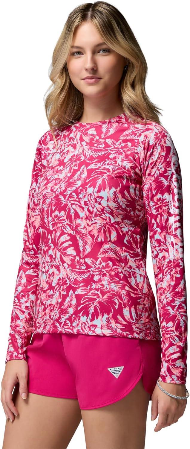imageColumbia Womens Super Tidal Tee Long SleeveGuava PinkVacay Blooms