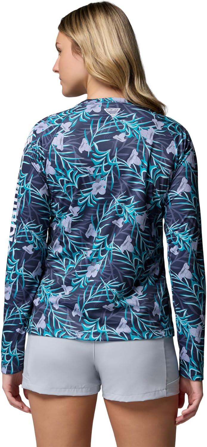 imageColumbia Womens Super Tidal Tee Long SleeveNocturnalTwilight Sunflora