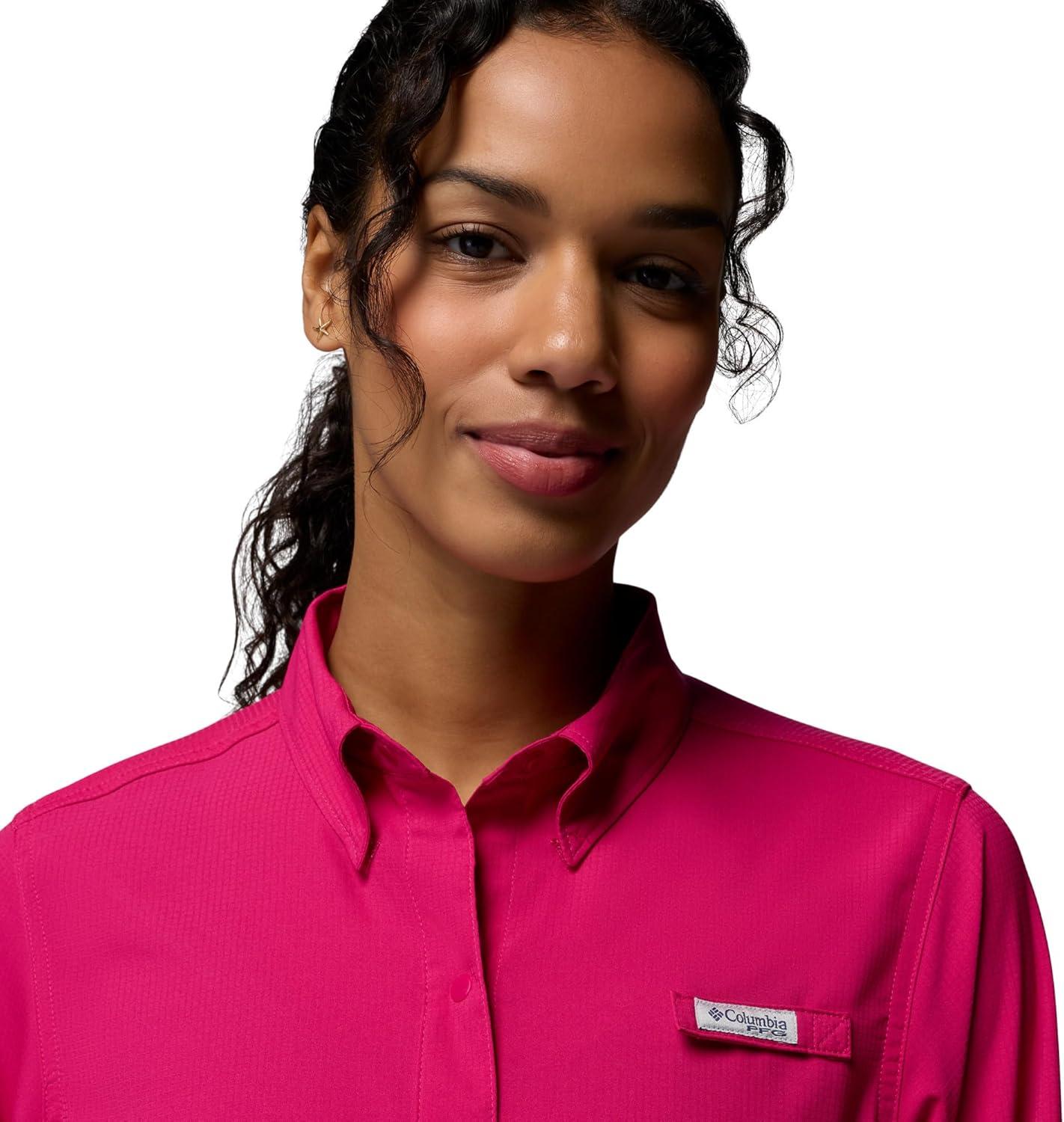 imageColumbia Womens Tamiami Long Sleeve TunicGuava Pink