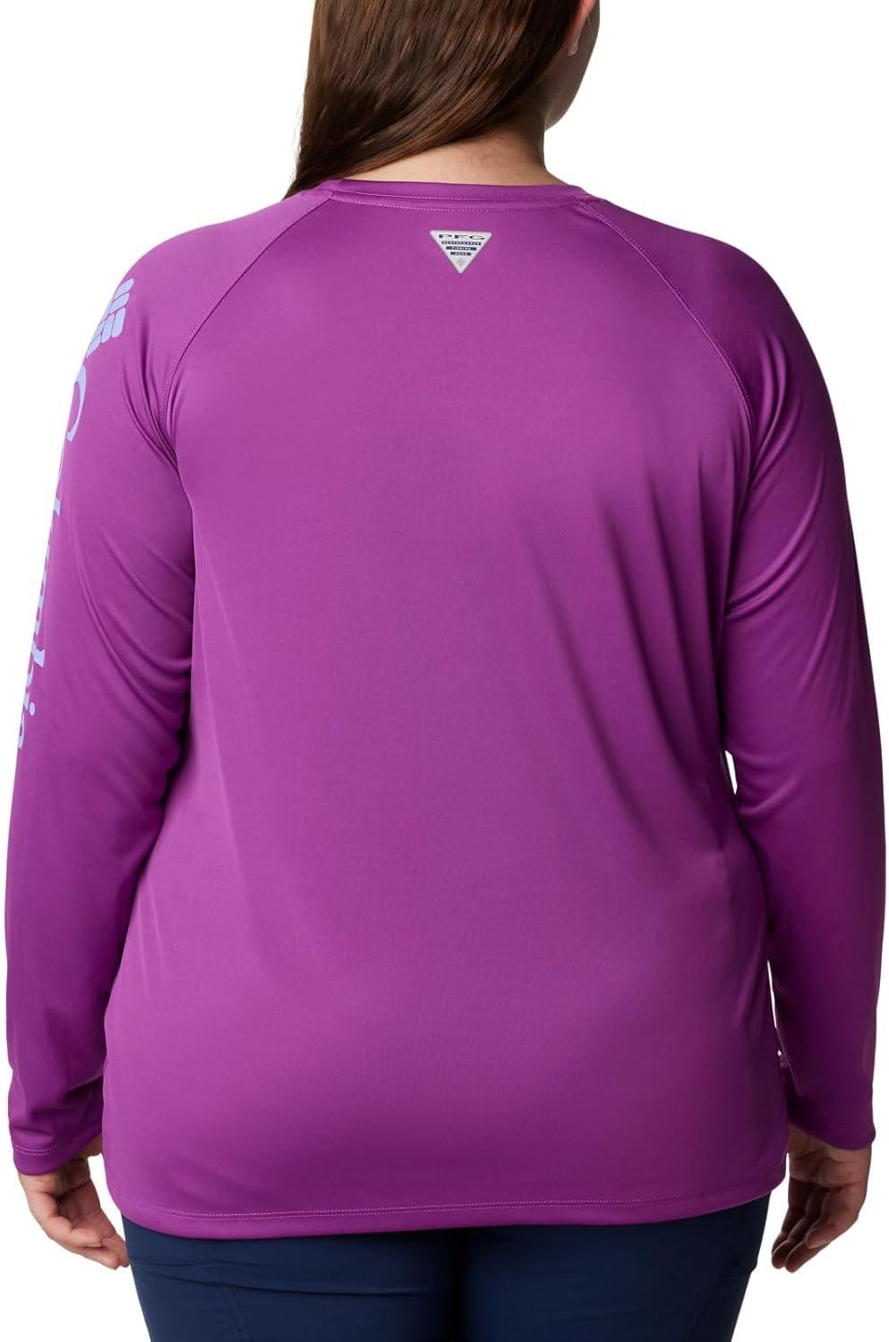 imageColumbia Womens Tidal Tee II Long Sleeve HoodieBerry JamFairytale Logo