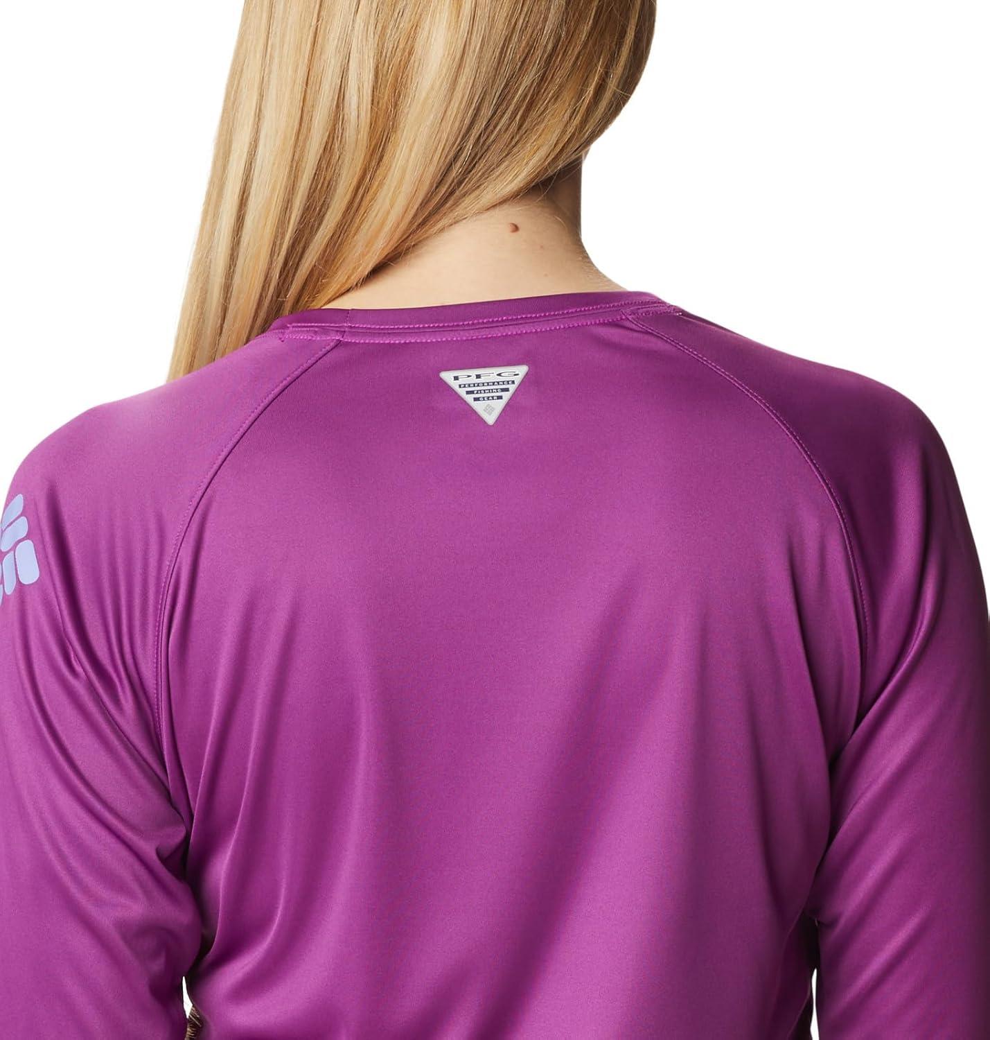 imageColumbia Womens Tidal Tee II Long Sleeve HoodieBerry JamFairytale Logo
