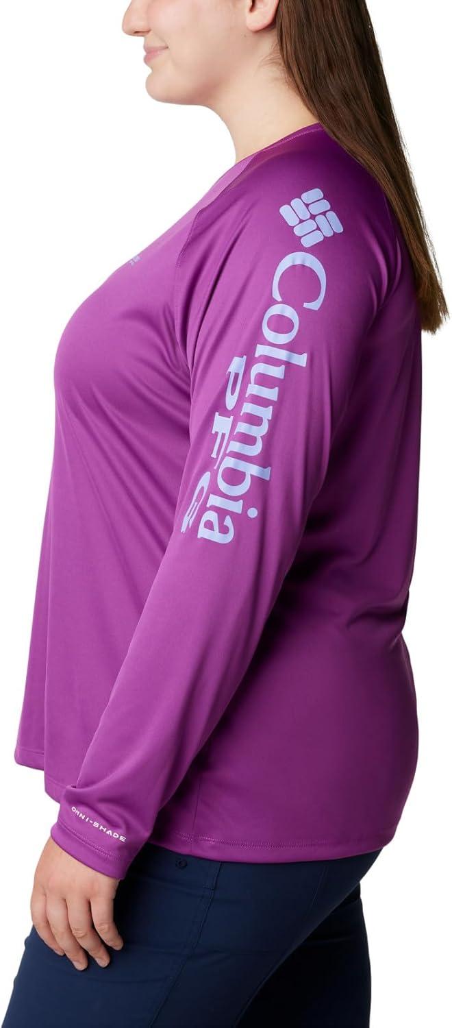 imageColumbia Womens Tidal Tee II Long Sleeve HoodieBerry JamFairytale Logo