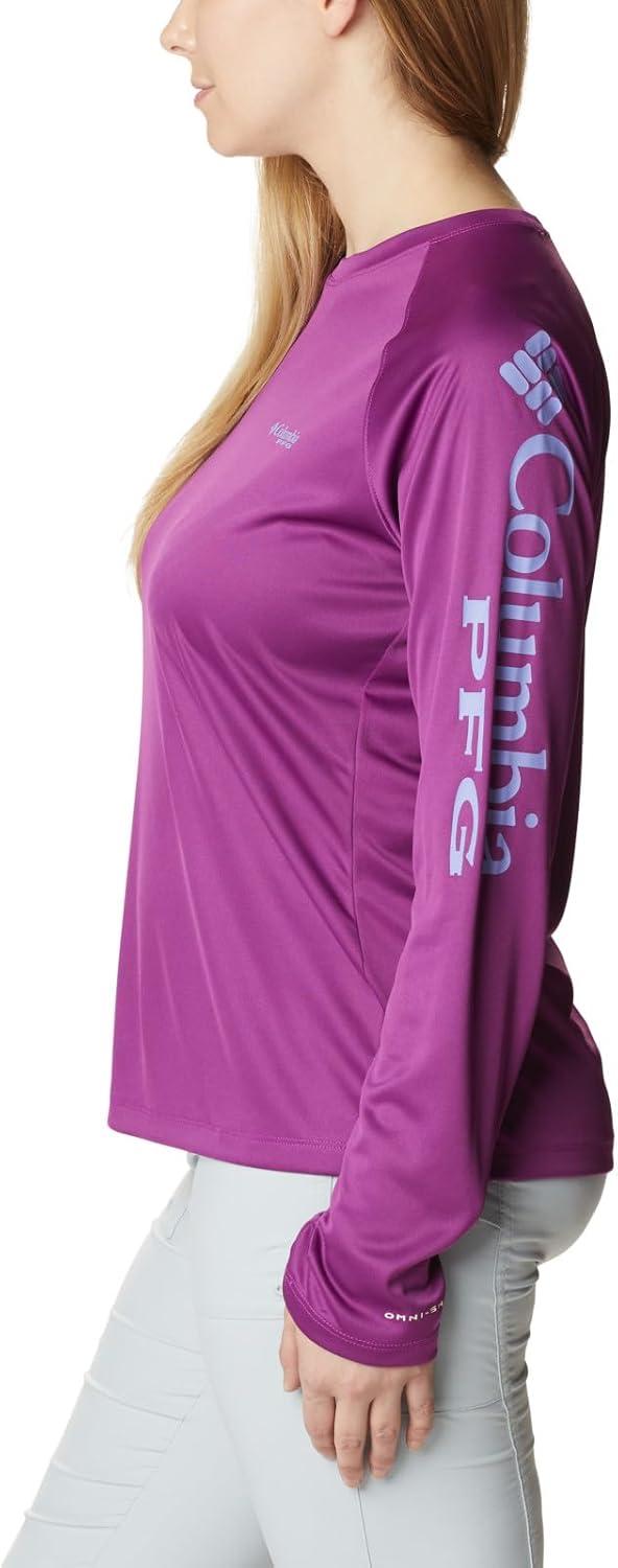 imageColumbia Womens Tidal Tee II Long Sleeve HoodieBerry JamFairytale Logo