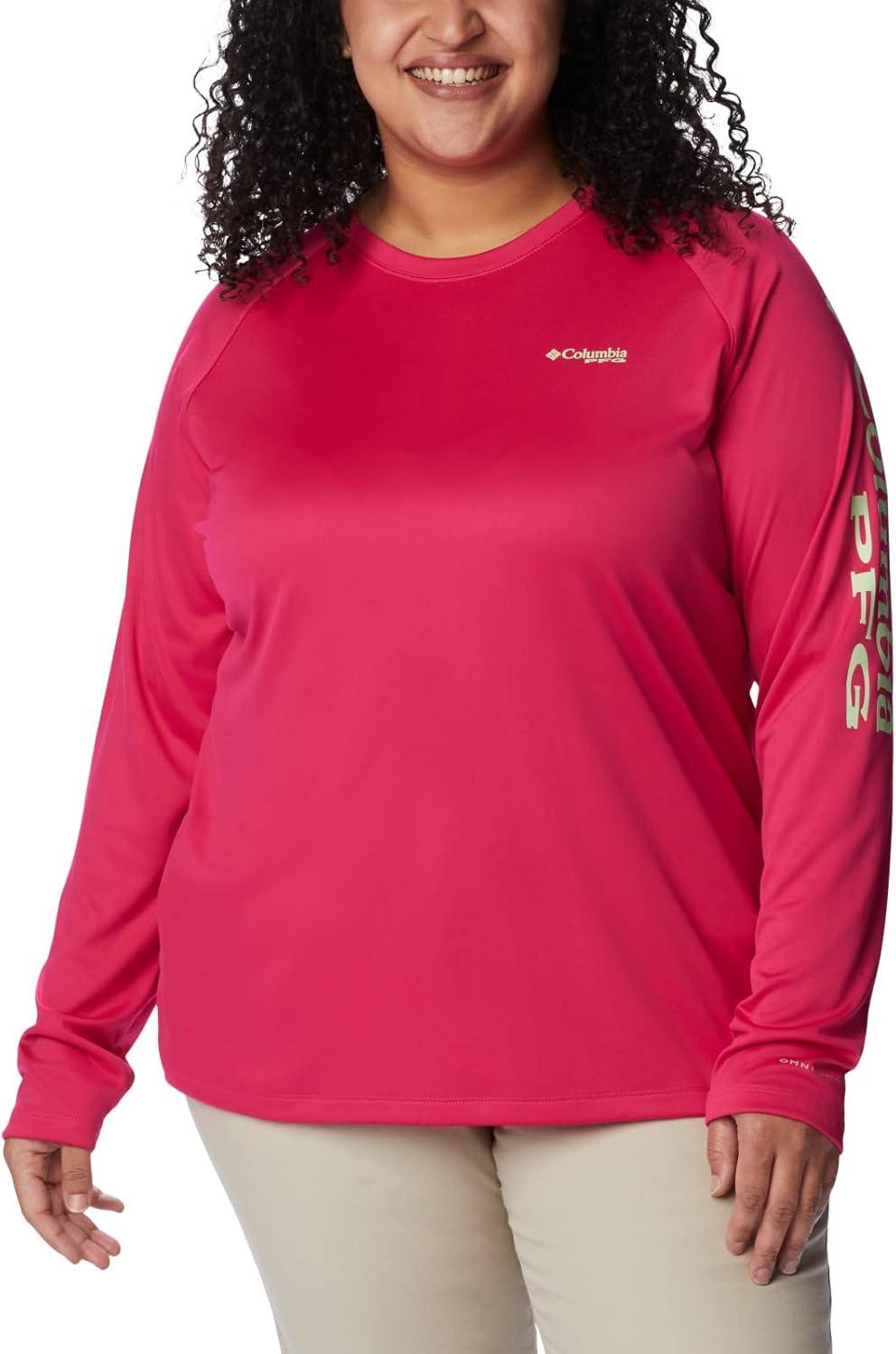 imageColumbia Womens Tidal Tee II Long Sleeve HoodieCactus Pink Key West Logo