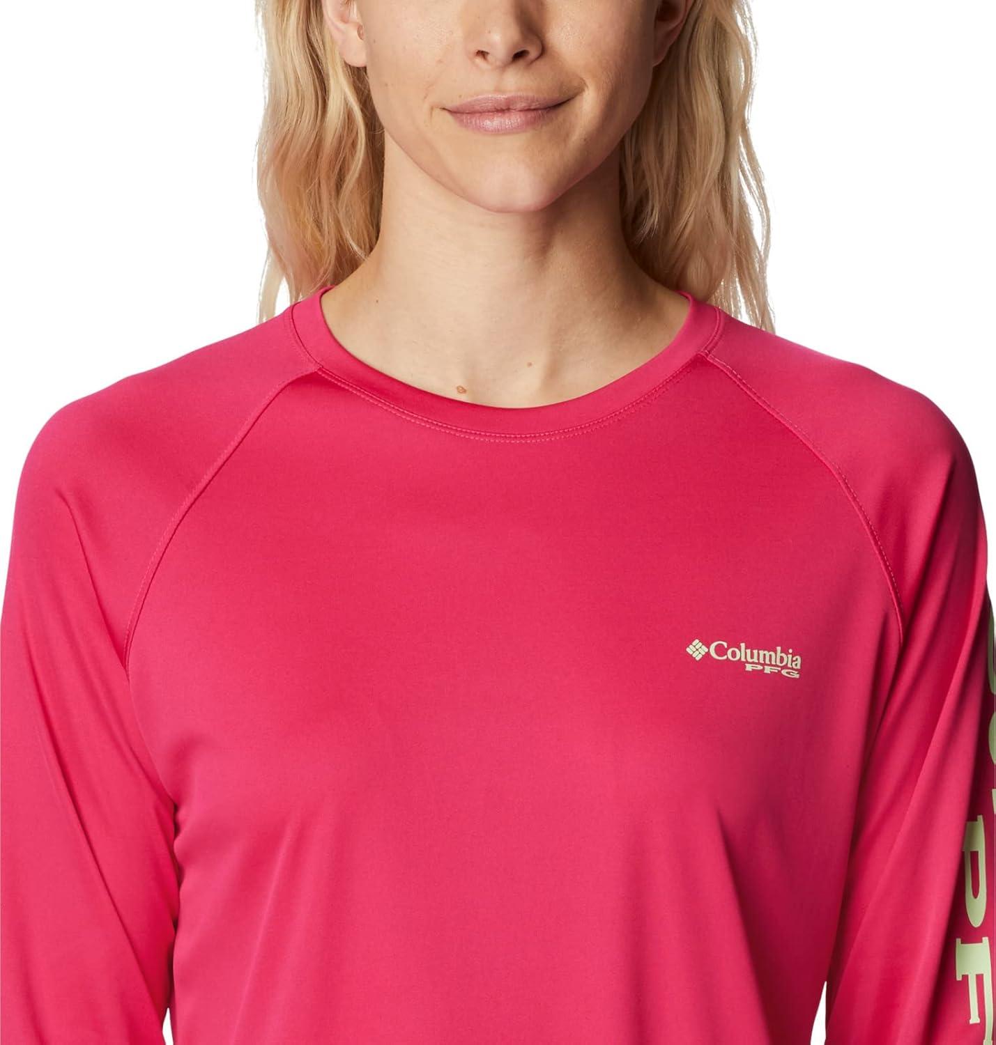 imageColumbia Womens Tidal Tee II Long Sleeve HoodieCactus Pink Key West Logo