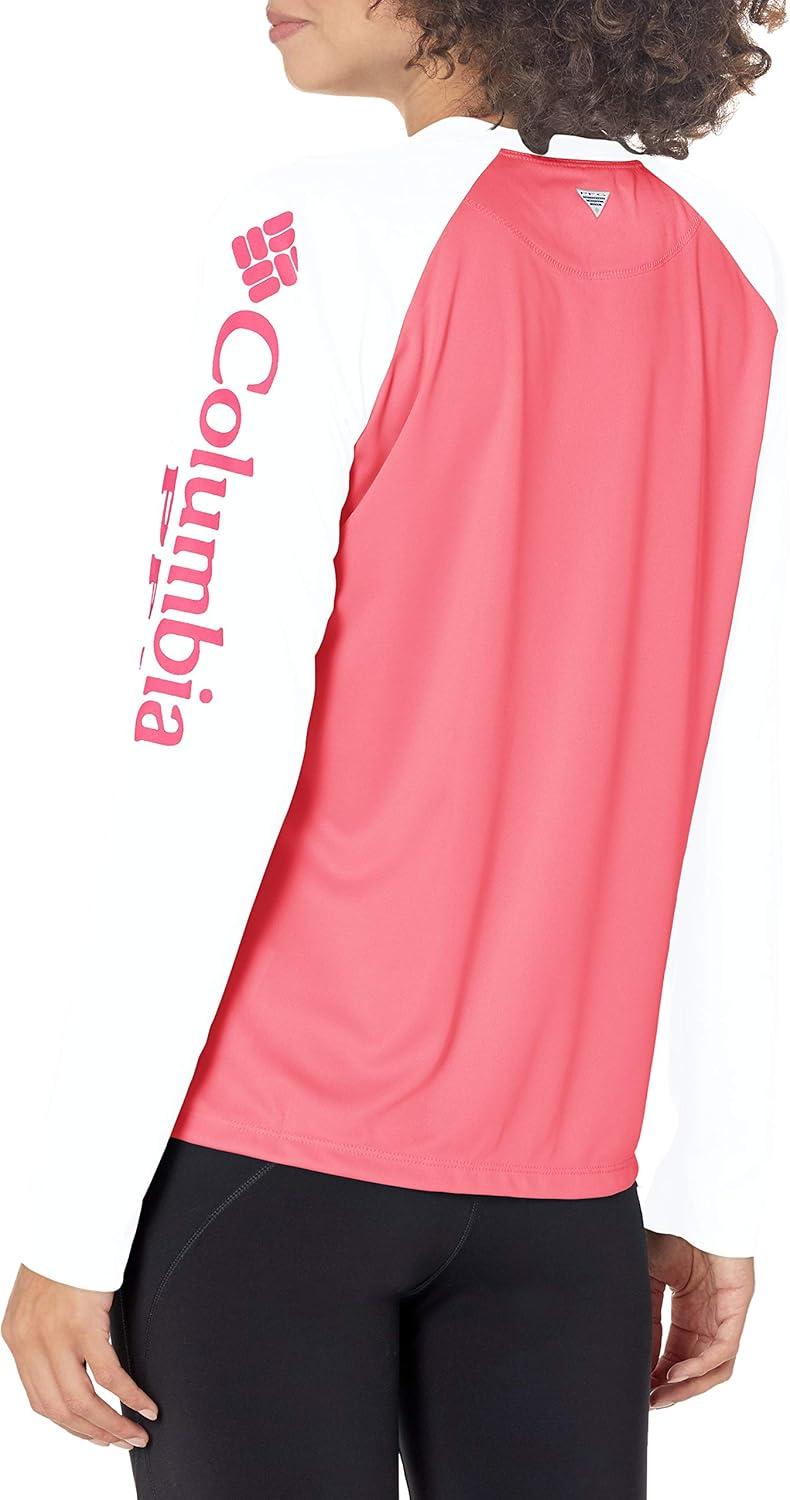 imageColumbia Womens Tidal Tee II Long Sleeve HoodieCamellia RoseWhite