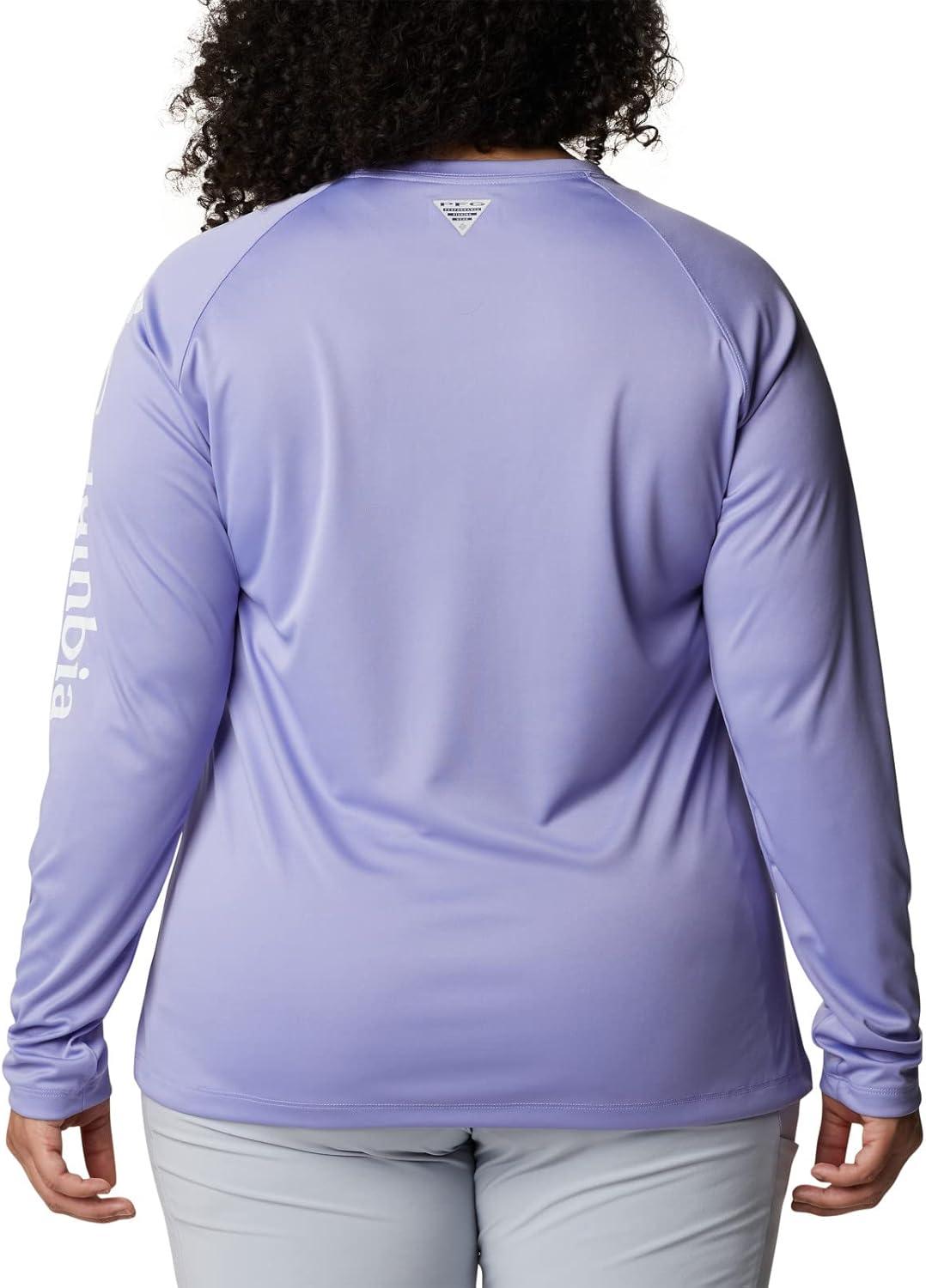imageColumbia Womens Tidal Tee II Long Sleeve HoodieFairytaleWhite Logo