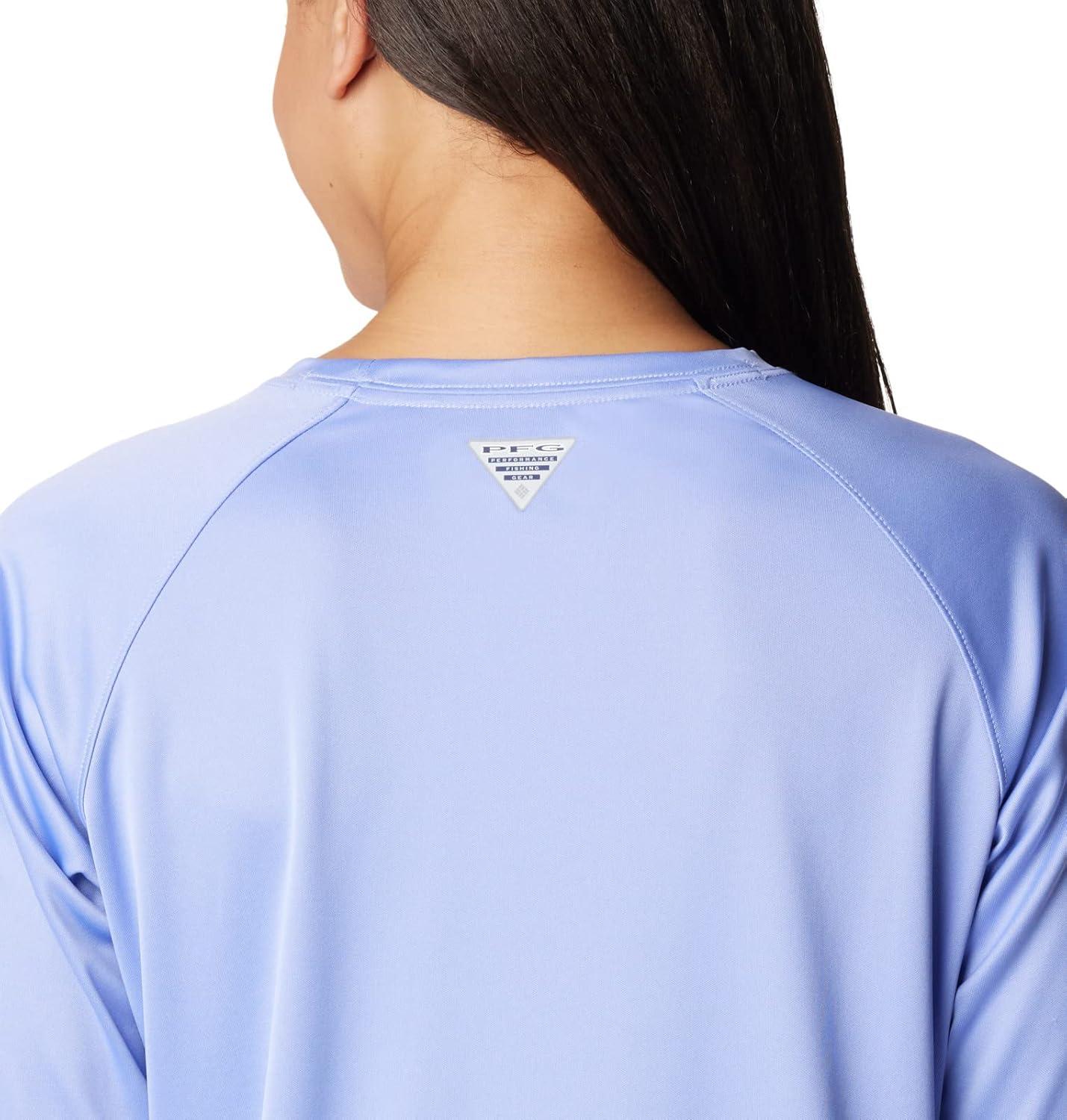 imageColumbia Womens Tidal Tee II Long Sleeve HoodieFairytaleWhite Logo