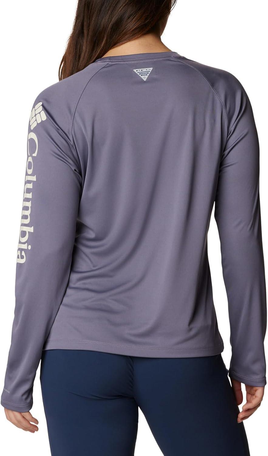 imageColumbia Womens Tidal Tee II Long Sleeve HoodieGranite PurpleStone Logo