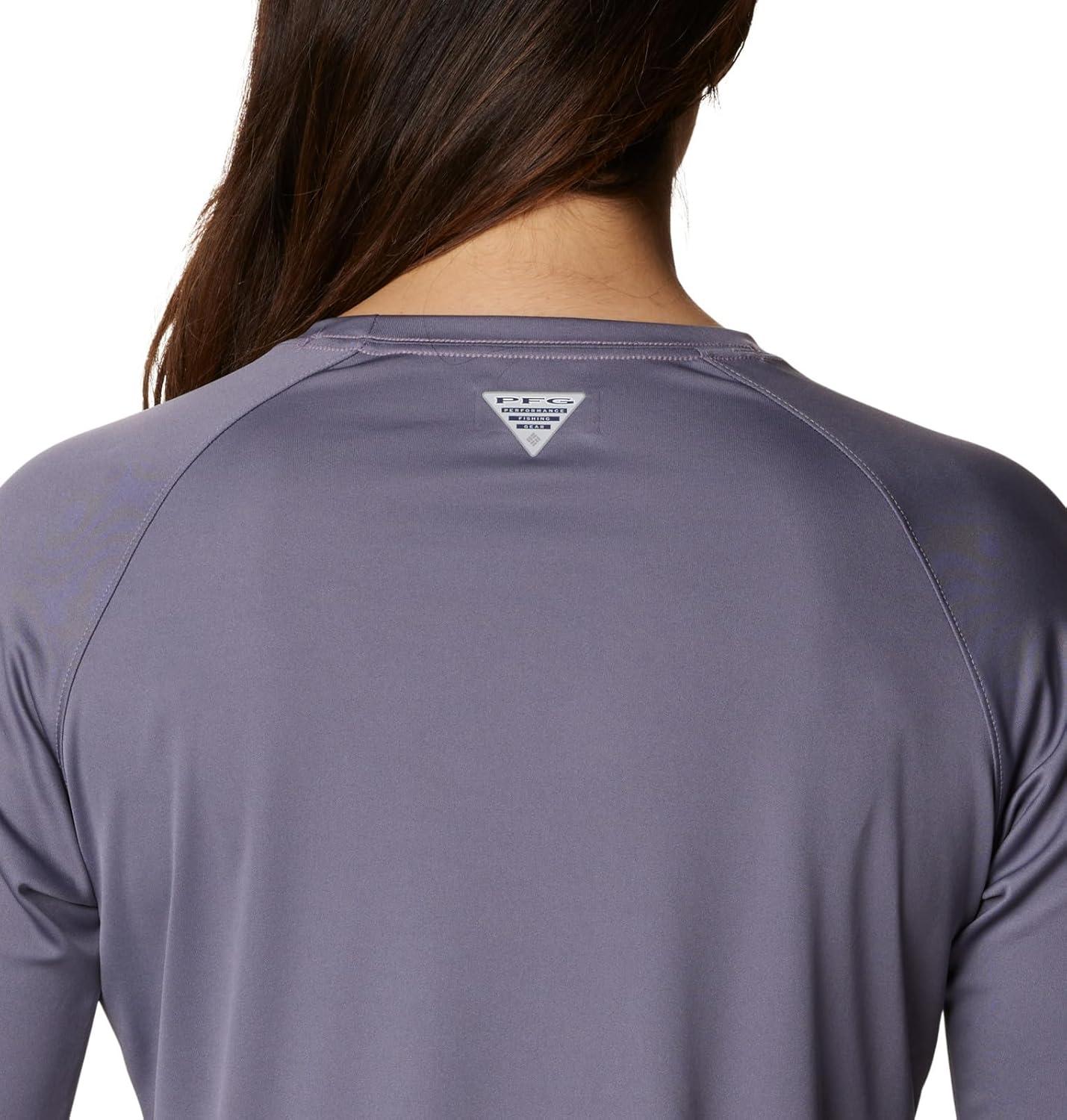 imageColumbia Womens Tidal Tee II Long Sleeve HoodieGranite PurpleStone Logo