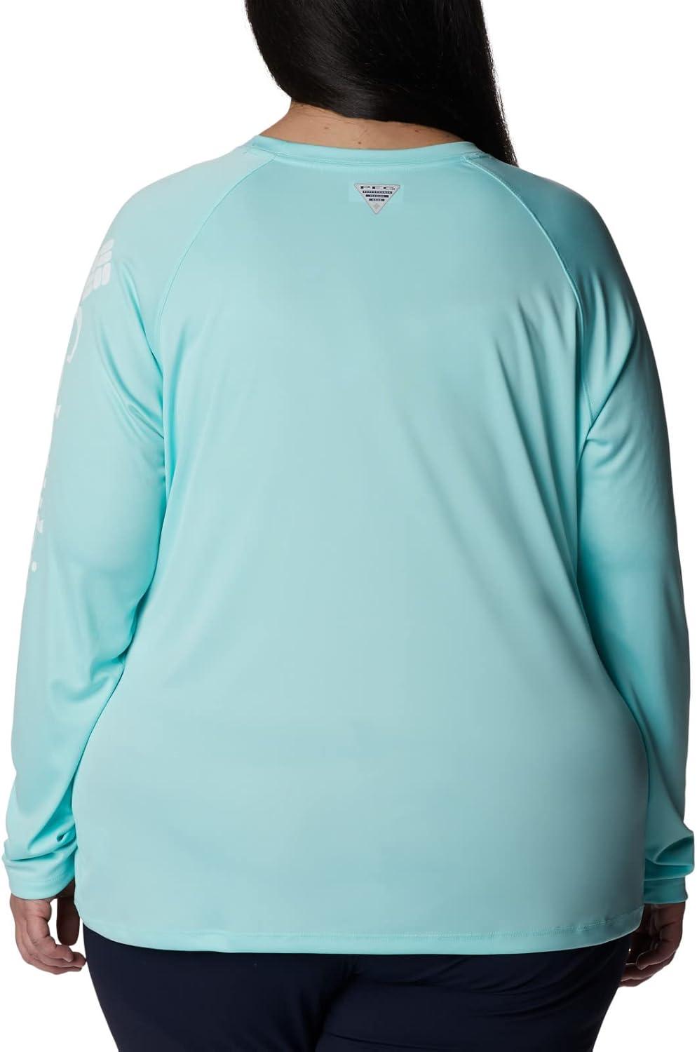imageColumbia Womens Tidal Tee II Long Sleeve HoodieGulf StreamWhite Logo