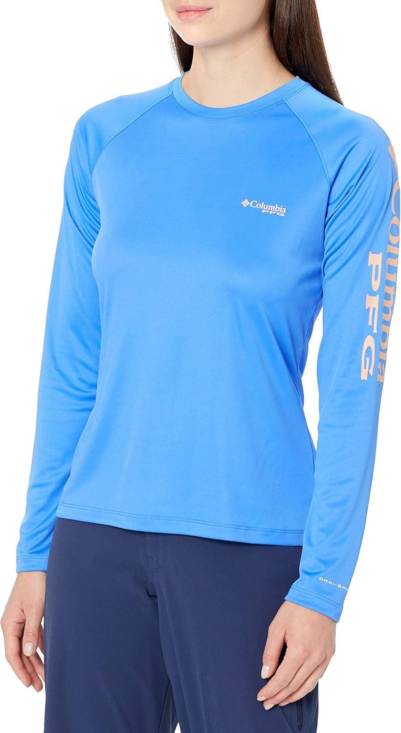 imageColumbia Womens Tidal Tee II Long Sleeve HoodieHarbor BlueKing Crab Logo