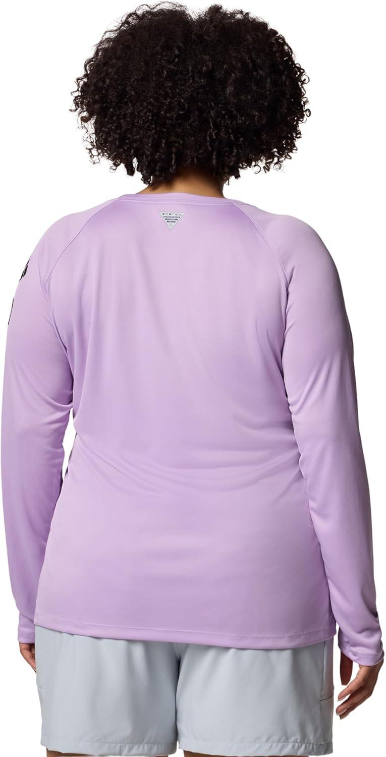 imageColumbia Womens Tidal Tee II Long Sleeve HoodieHydrangeaBlack Logo
