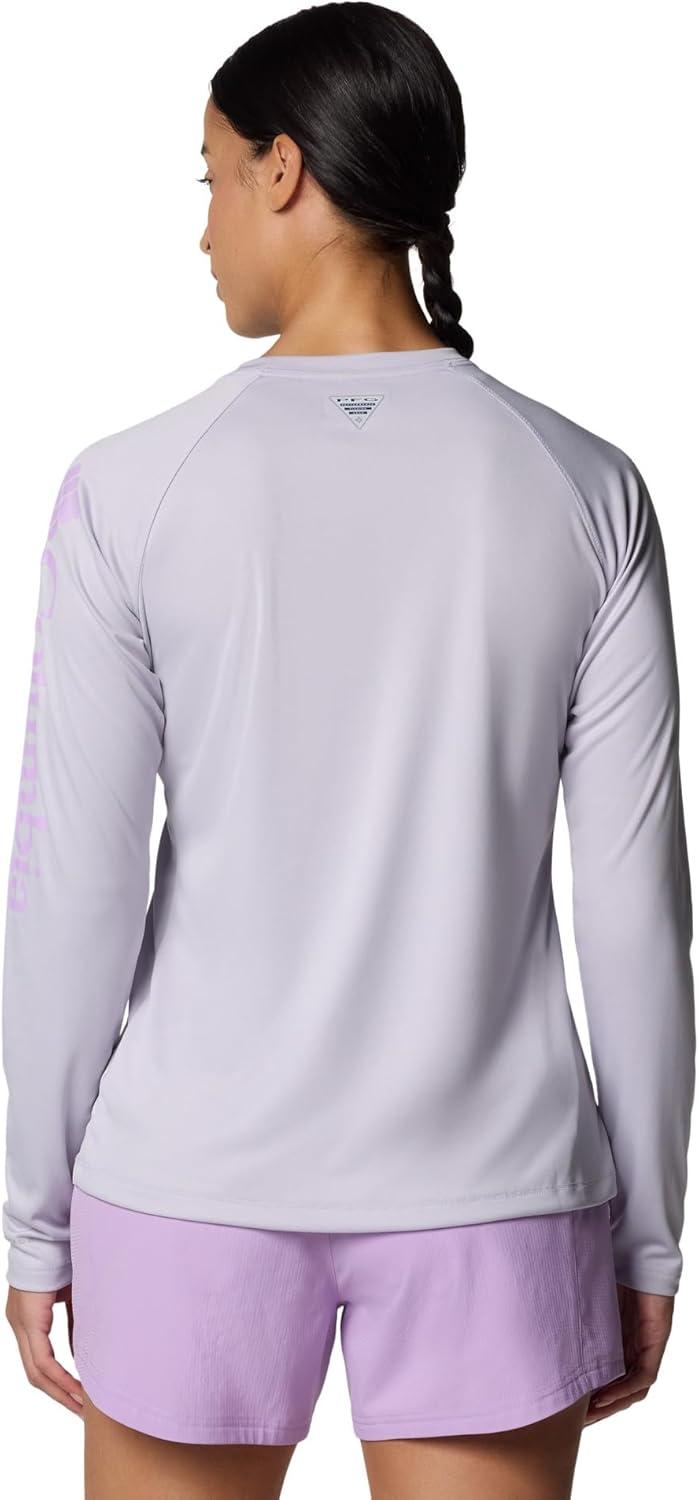 imageColumbia Womens Tidal Tee II Long Sleeve HoodieLavender PearlHydrangea Logo