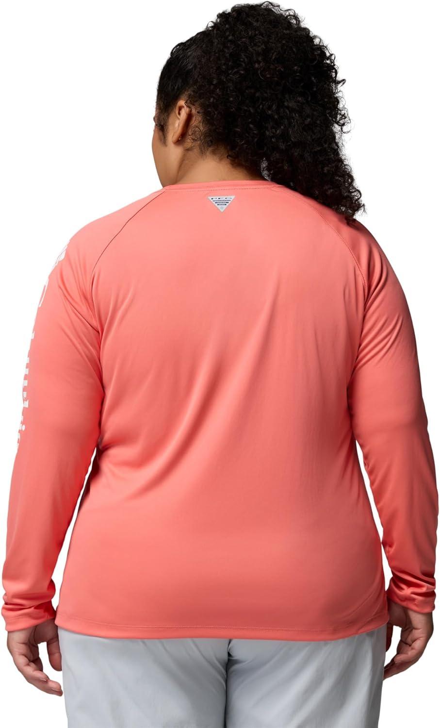 imageColumbia Womens Tidal Tee II Long Sleeve HoodieMelonadeWhite Logo