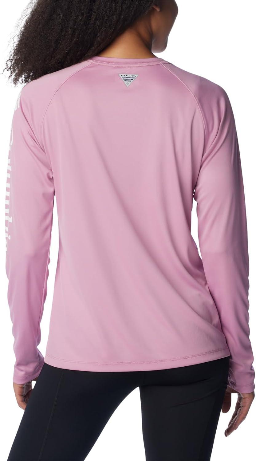 imageColumbia Womens Tidal Tee II Long Sleeve HoodieMinuetTiki Pink Logo