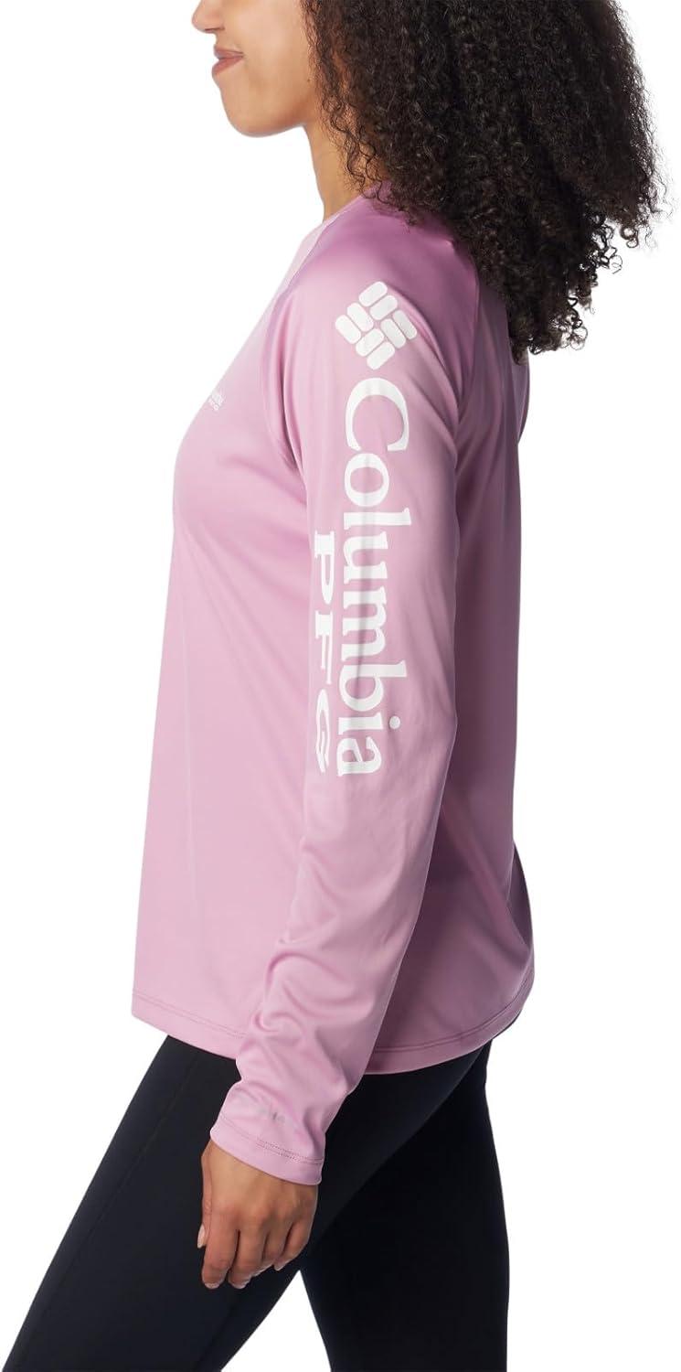 imageColumbia Womens Tidal Tee II Long Sleeve HoodieMinuetTiki Pink Logo