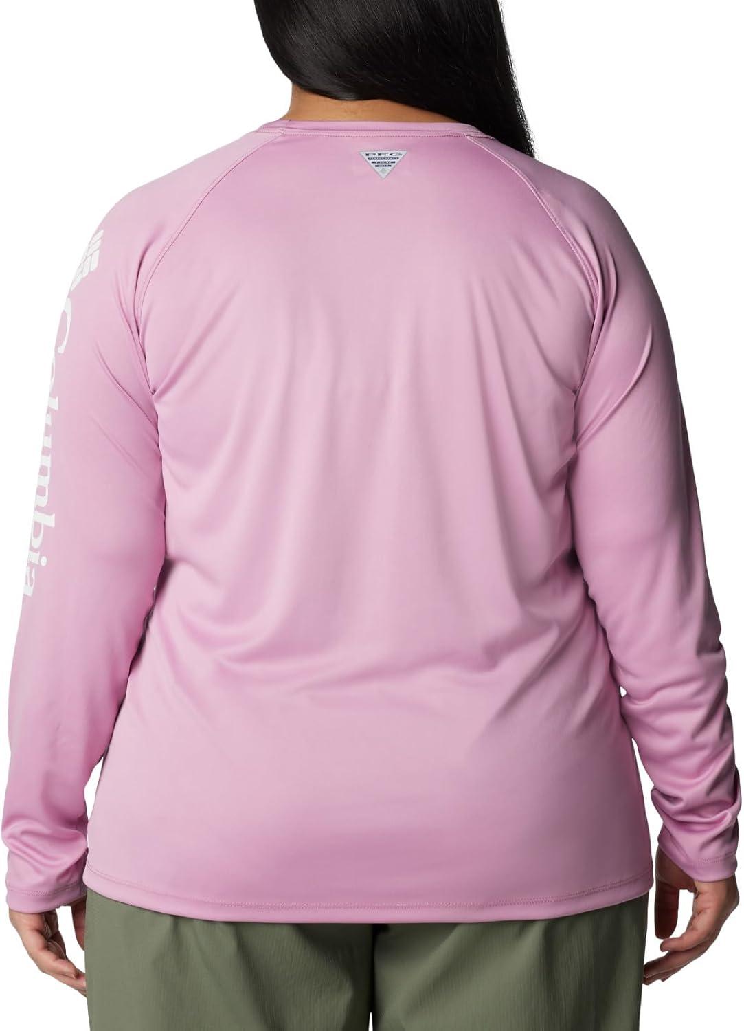 imageColumbia Womens Tidal Tee II Long Sleeve HoodieMinuetTiki Pink Logo