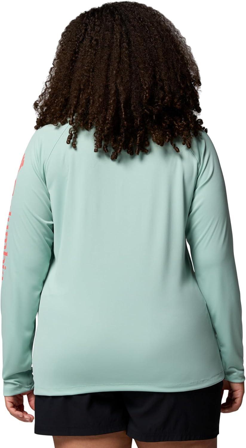 imageColumbia Womens Tidal Tee II Long Sleeve HoodieMisty JadeMelonade Logo