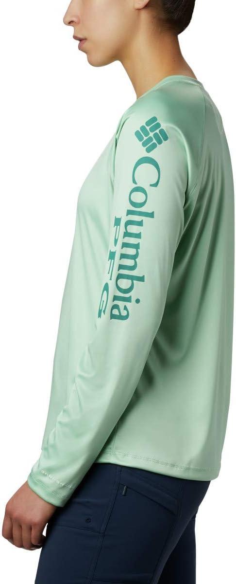 imageColumbia Womens Tidal Tee II Long Sleeve HoodieNew MintWaterfall Logo