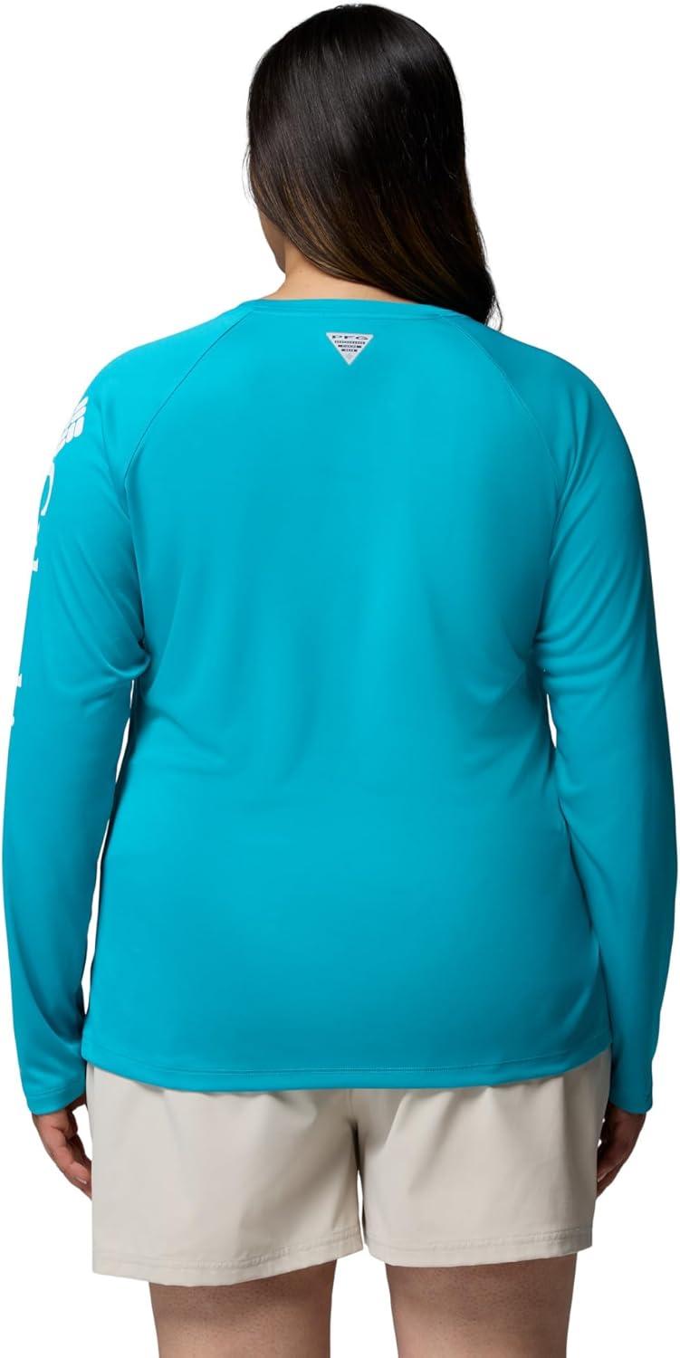 imageColumbia Womens Tidal Tee II Long Sleeve HoodieOcean TealWhite Logo