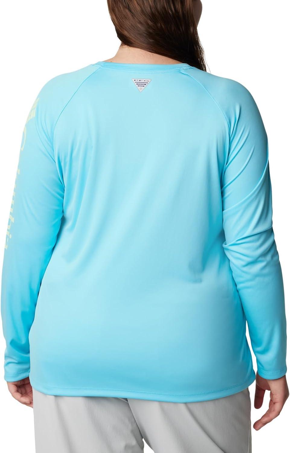 imageColumbia Womens Tidal Tee II Long Sleeve HoodieOpal BlueKey West Logo