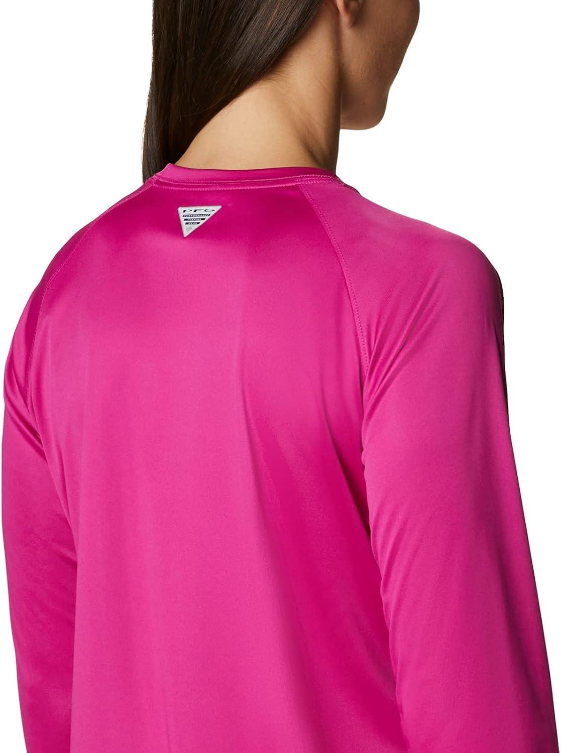 imageColumbia Womens Tidal Tee II Long Sleeve HoodieOrange BlastWhite Logo