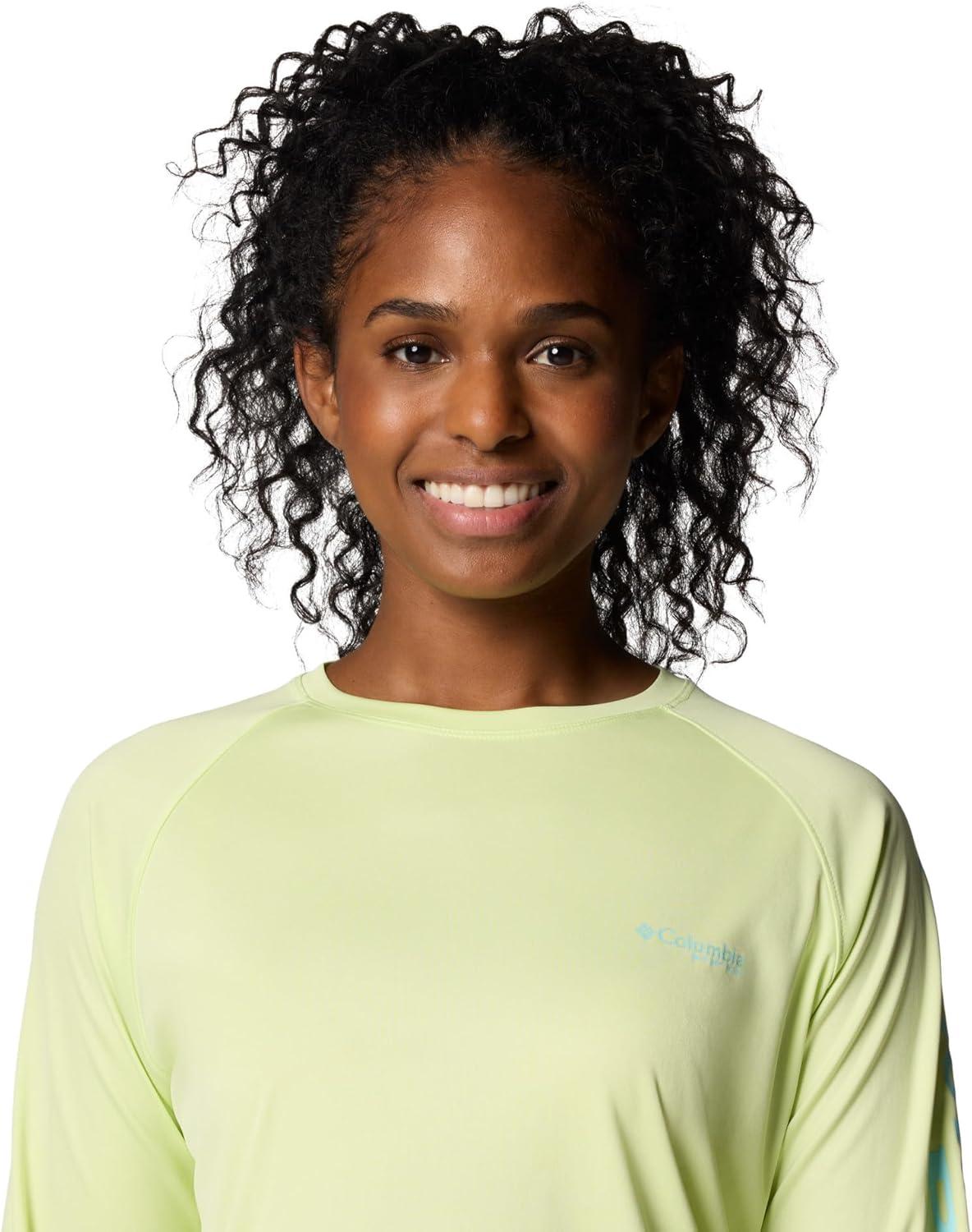 imageColumbia Womens Tidal Tee II Long Sleeve HoodieSpring YellowGulf Stream Logo