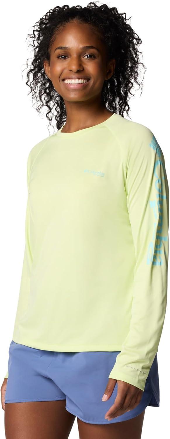 imageColumbia Womens Tidal Tee II Long Sleeve HoodieSpring YellowGulf Stream Logo
