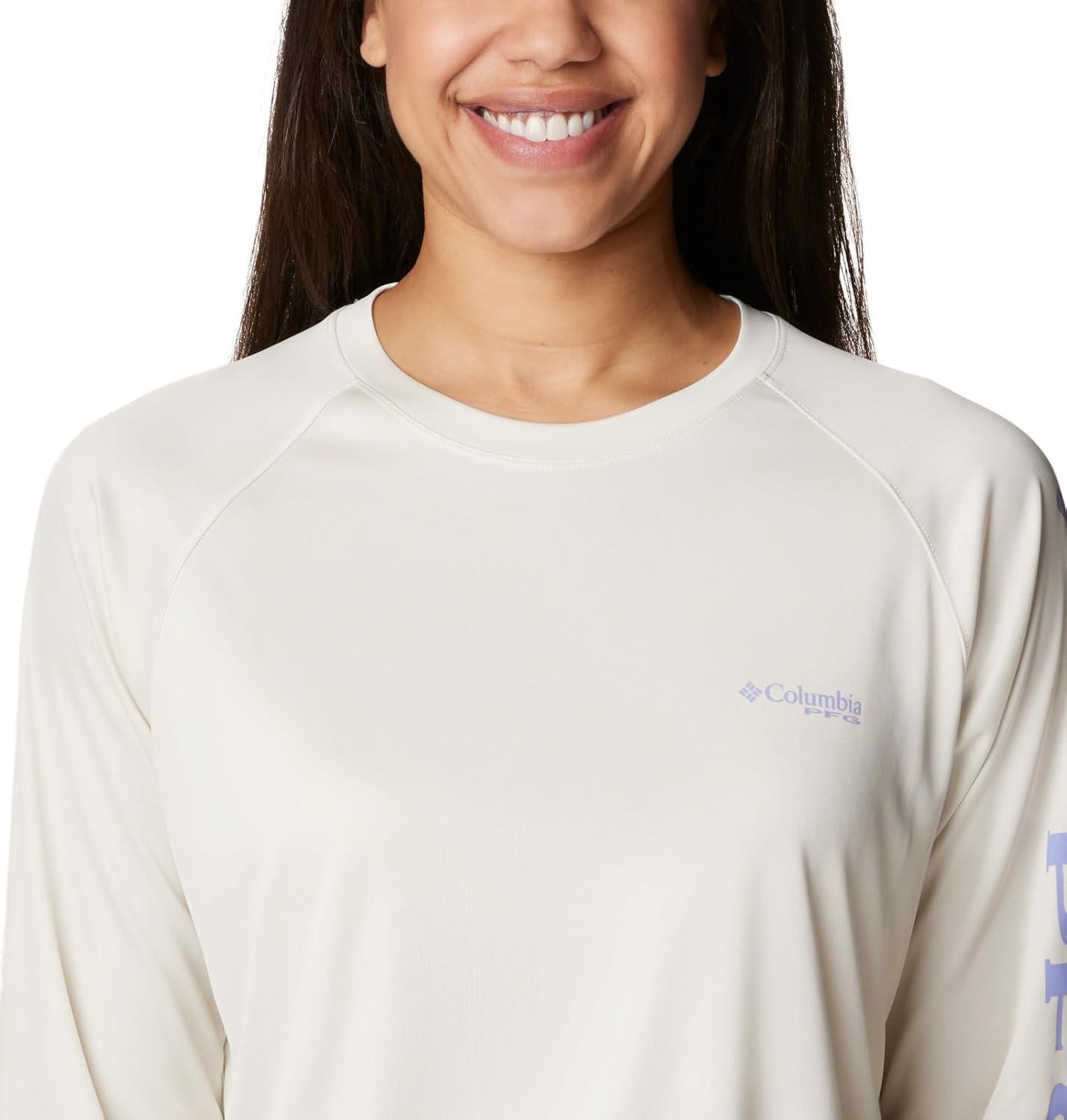 imageColumbia Womens Tidal Tee II Long Sleeve HoodieStoneFairytale Logo
