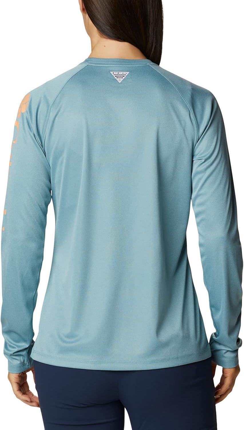 imageColumbia Womens Tidal Tee II Long Sleeve HoodieStorm HeatherBright Nectar