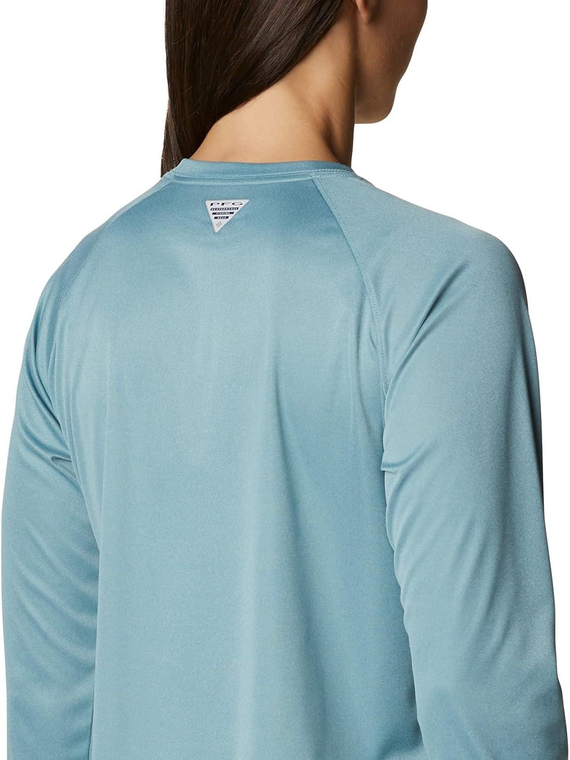 imageColumbia Womens Tidal Tee II Long Sleeve HoodieStorm HeatherBright Nectar