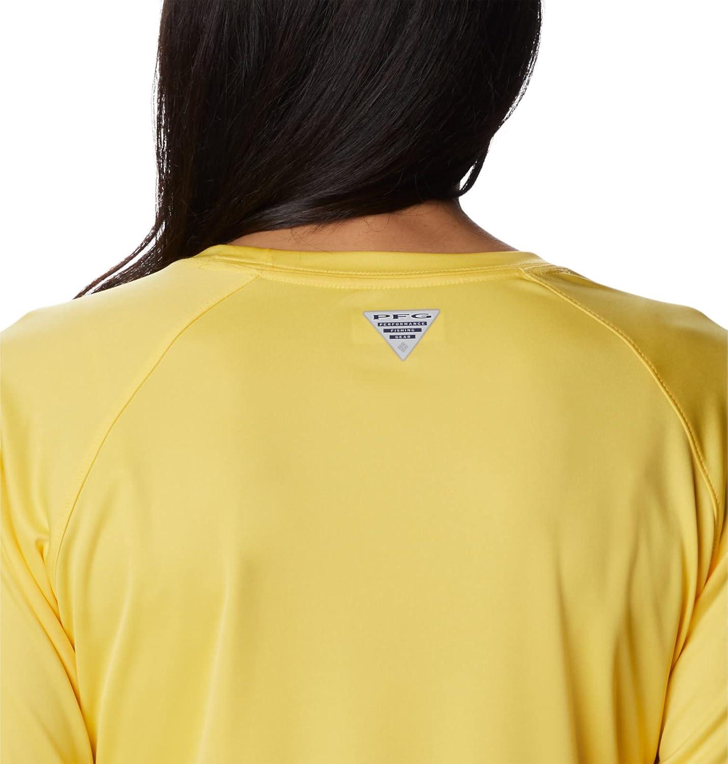 imageColumbia Womens Tidal Tee II Long Sleeve HoodieSun GlowWhite Logo