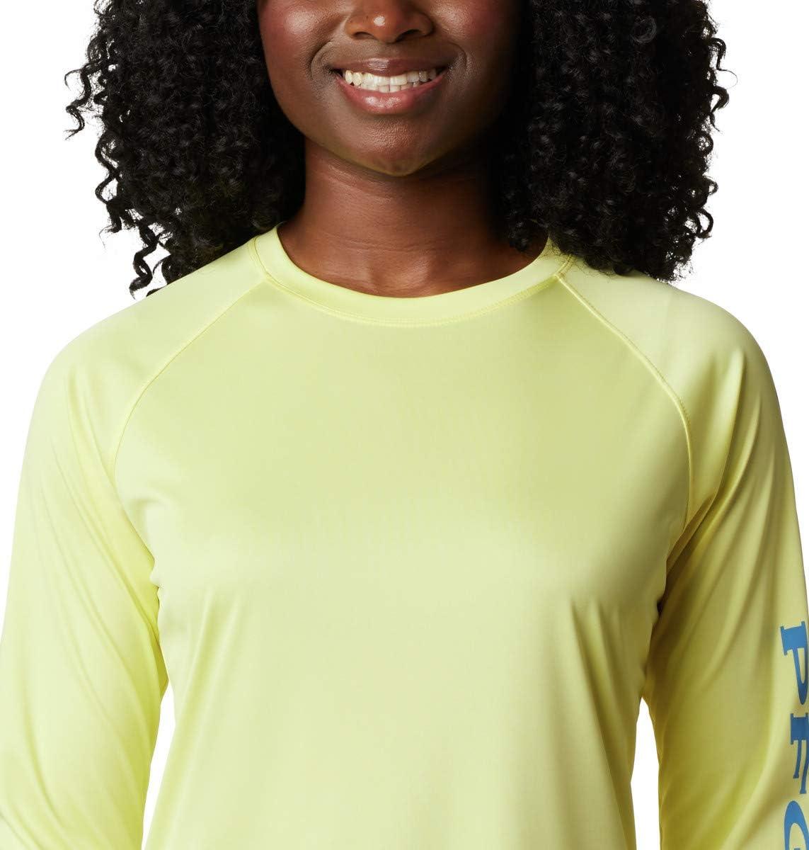 imageColumbia Womens Tidal Tee II Long Sleeve HoodieSunnysideAzure Blue Logo
