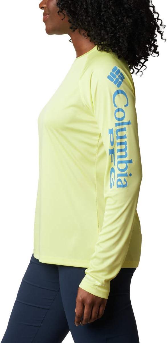 imageColumbia Womens Tidal Tee II Long Sleeve HoodieSunnysideAzure Blue Logo