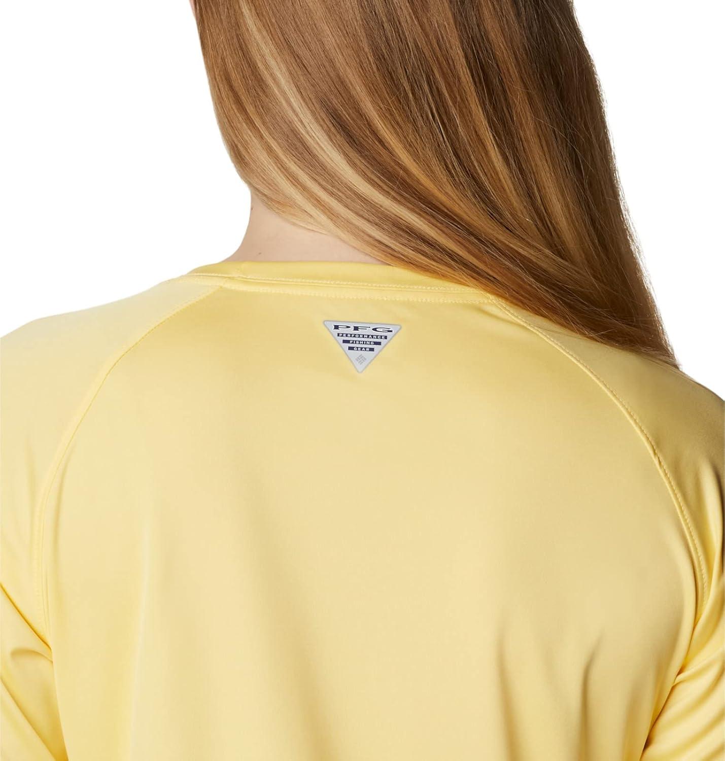 imageColumbia Womens Tidal Tee II Long Sleeve HoodieSweet CornWhite Logo