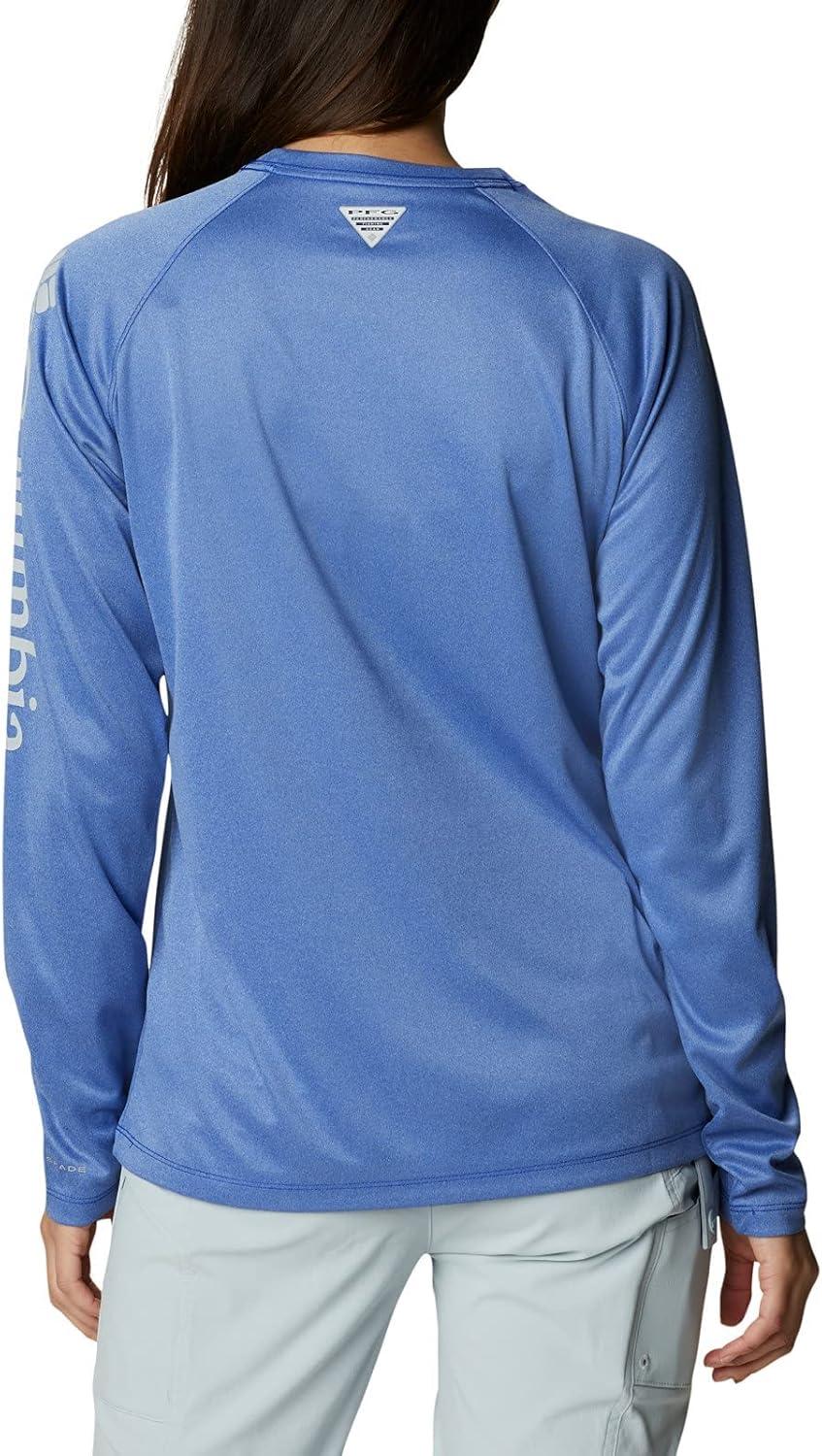 imageColumbia Womens Tidal Tee II Long Sleeve HoodieTanzanite HeatherCirrus Grey