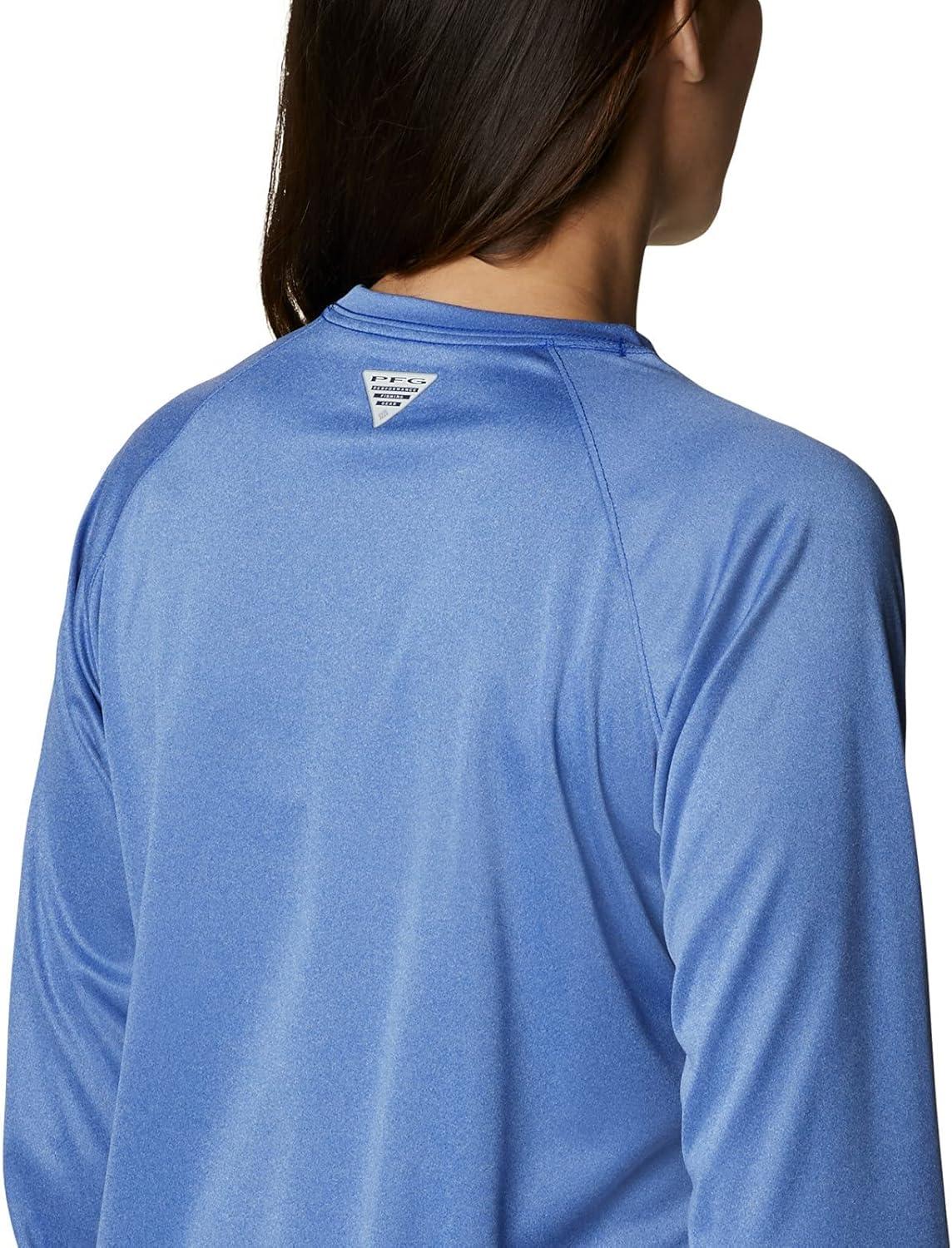imageColumbia Womens Tidal Tee II Long Sleeve HoodieTanzanite HeatherCirrus Grey