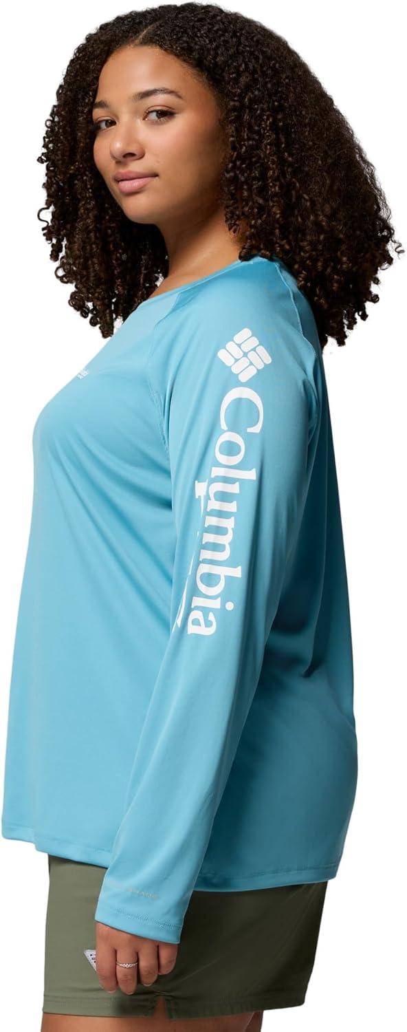 imageColumbia Womens Tidal Tee II Long Sleeve HoodieVintage BlueWhite Logo