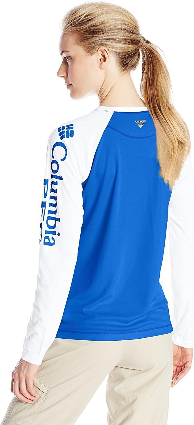 imageColumbia Womens Tidal Tee II Long Sleeve HoodieVivid Blue White