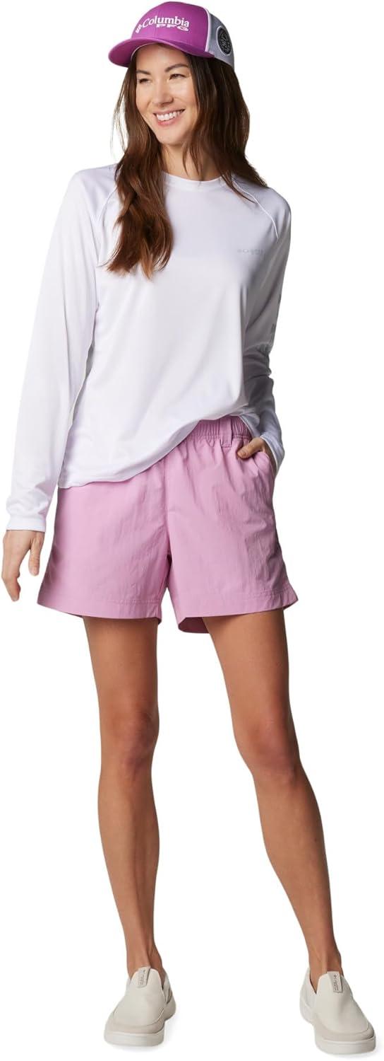 imageColumbia Womens Tidal Tee II Long Sleeve HoodieWhiteCirrus Grey Logo