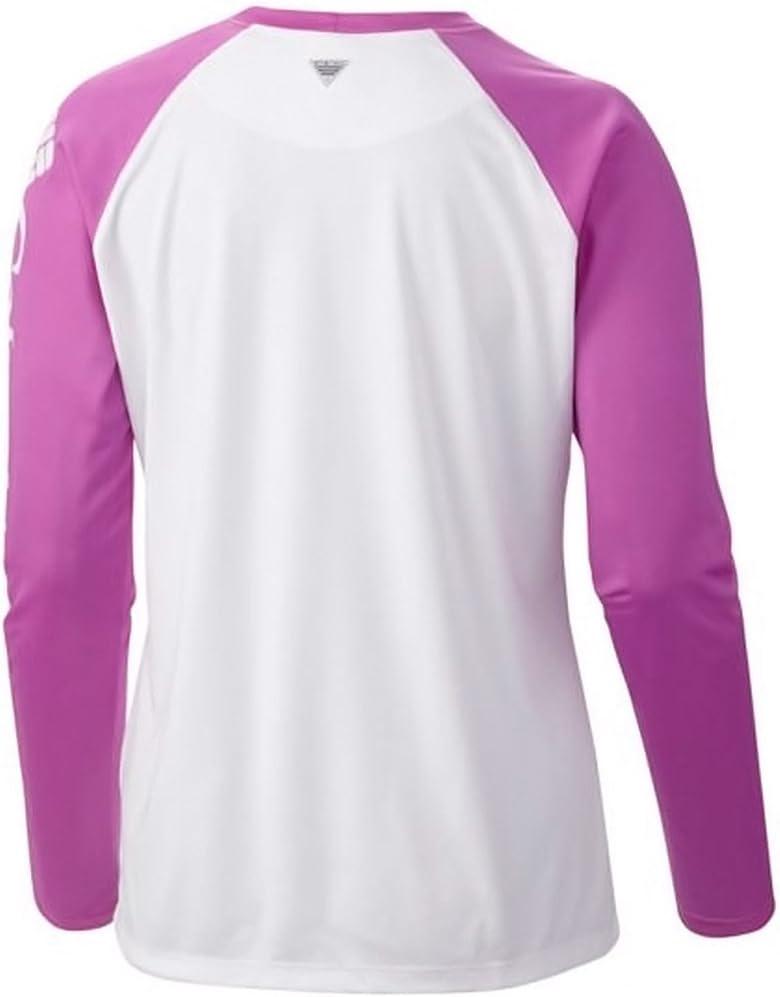 imageColumbia Womens Tidal Tee II Long Sleeve HoodieWhiteFoxglove