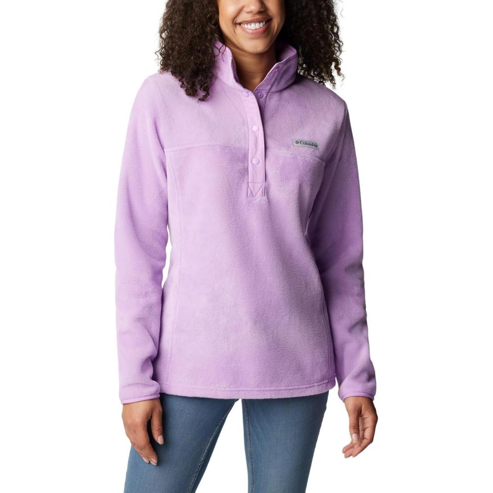 imageColumbia Womens Benton Springs Half Snap II Pull Over Fleece Jacket Dark StoneCanoeVintage Blue 3XGumdrop