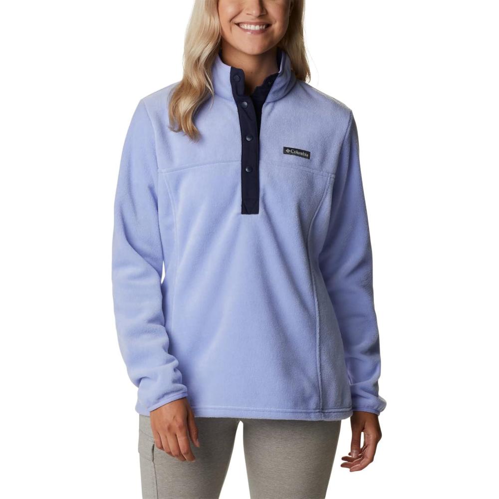 imageColumbia Womens Benton Springs Half Snap II Pull Over Fleece Jacket Dark StoneCanoeVintage Blue 3XSerenityDark Nocturnal