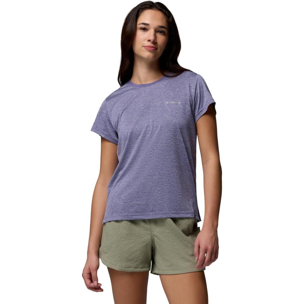 imageColumbia Womens Bluevista Hill Short Sleeve CrewStormwatch Heather