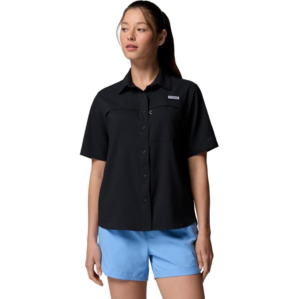 imageColumbia Womens PFG Castback Woven Short SleeveBlack