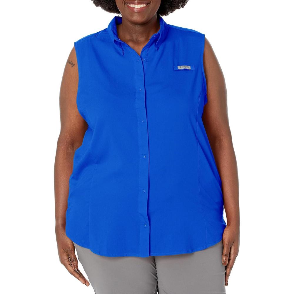 imageColumbia Womens PFG Tamiami Sleeveless ShirtBlue Macaw
