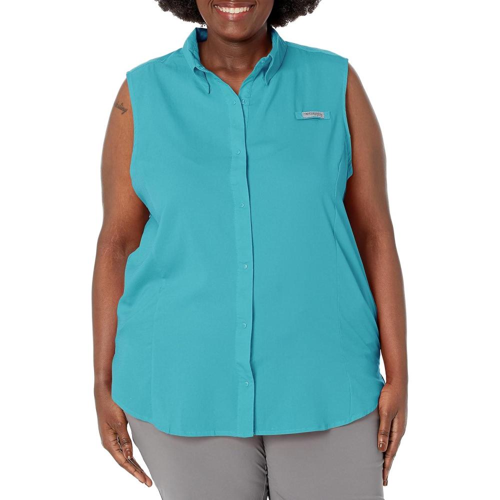 imageColumbia Womens PFG Tamiami Sleeveless ShirtClear Water