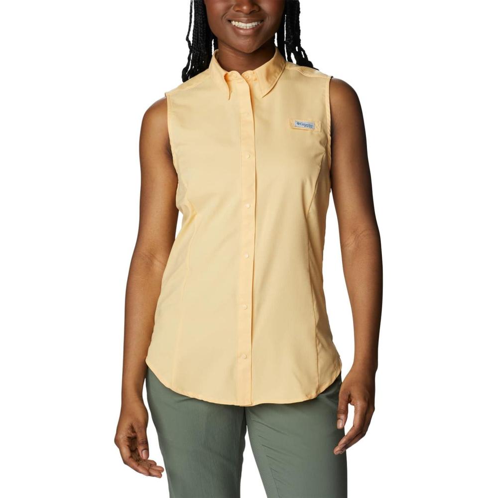 imageColumbia Womens PFG Tamiami Sleeveless ShirtCocoa Butter