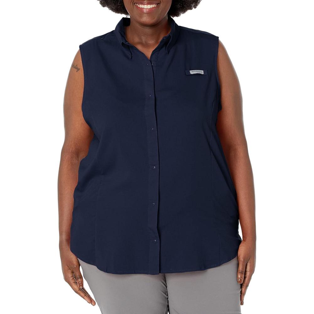 imageColumbia Womens PFG Tamiami Sleeveless ShirtCollegiate Navy